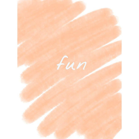 Paint Peach White Modern Wood Framed Art Print by Hogan, Melody