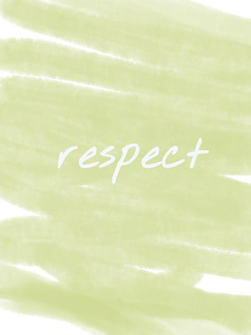 Respect Paint Lime Black Ornate Wood Framed Art Print with Double Matting by Hogan, Melody