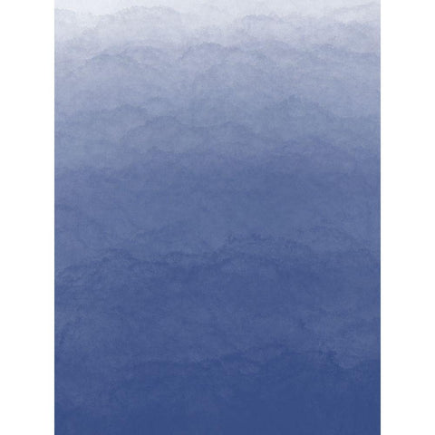 OmbrÃ© Blue Fresco 1 White Modern Wood Framed Art Print by Hogan, Melody