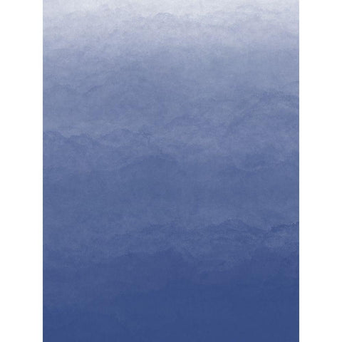 Ombre Blue Fresco 2 White Modern Wood Framed Art Print by Hogan, Melody