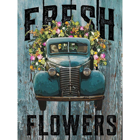 Fresh Flowers 1 Gold Ornate Wood Framed Art Print with Double Matting by Hogan, Melody