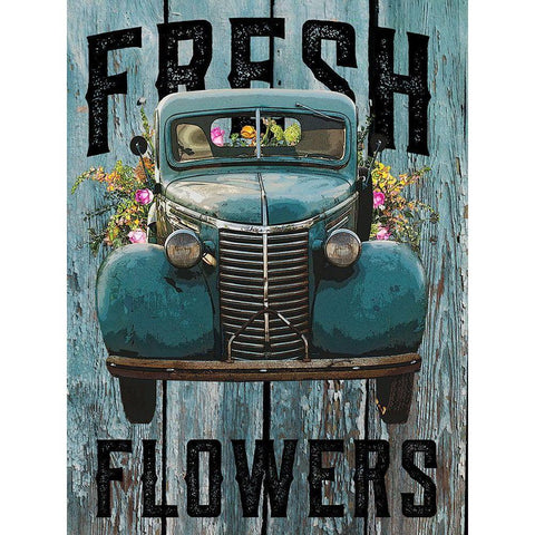 Fresh Flowers 2 White Modern Wood Framed Art Print by Hogan, Melody