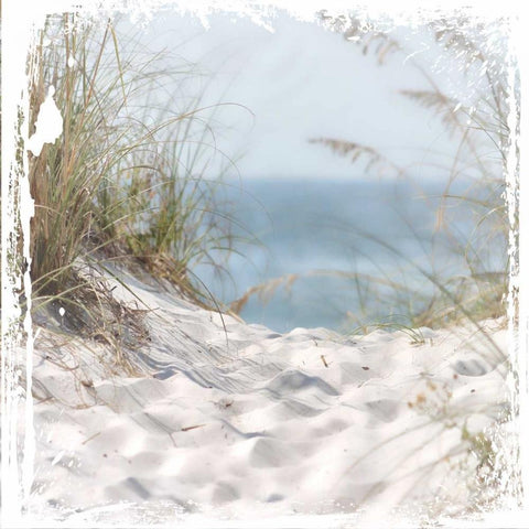 Sand Mountains White Modern Wood Framed Art Print by Hogan, Melody