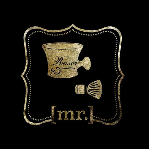 His n Hers 2 Black Modern Wood Framed Art Print with Double Matting by Hogan, Melody