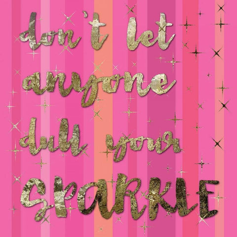 Sparkle Glam Pinks 2 Black Ornate Wood Framed Art Print with Double Matting by Hogan, Melody