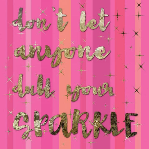 Sparkle Glam Pinks 2 Black Modern Wood Framed Art Print by Hogan, Melody