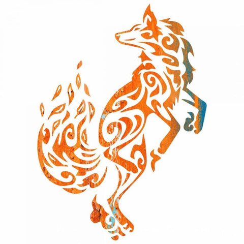 Tribal Timber 1 Black Modern Wood Framed Art Print with Double Matting by Hogan, Melody