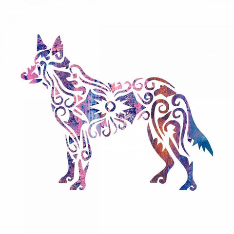 Tribal Timber 5 Black Ornate Wood Framed Art Print with Double Matting by Hogan, Melody