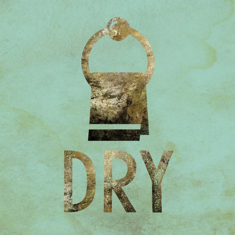 Mint Glitz Bath 3 White Modern Wood Framed Art Print by Hogan, Melody