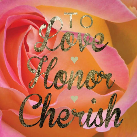 Cherished Love Gold Ornate Wood Framed Art Print with Double Matting by Hogan, Melody
