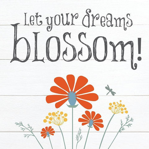 Botanical Inspiration Primary 6 White Modern Wood Framed Art Print by Hogan, Melody