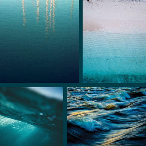 By the Sea 5 Black Modern Wood Framed Art Print by Hogan, Melody