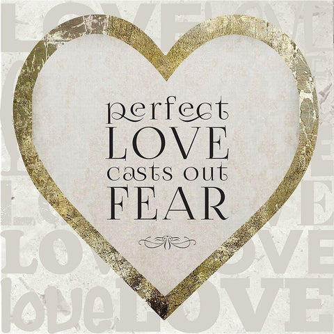 Gold Foil Scriptures 5 White Modern Wood Framed Art Print with Double Matting by Hogan, Melody