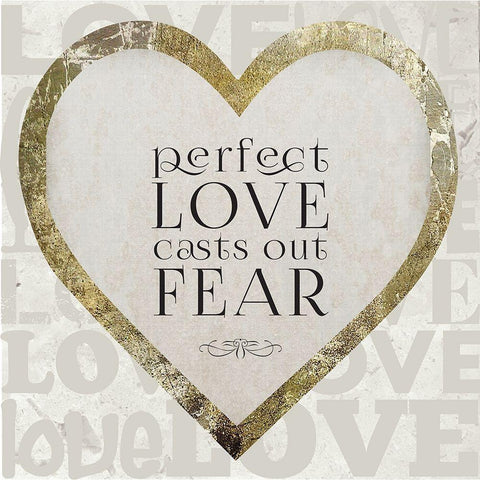 Gold Foil Scriptures 5 Gold Ornate Wood Framed Art Print with Double Matting by Hogan, Melody