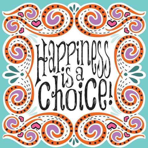 Whimsical Choice White Modern Wood Framed Art Print by Hogan, Melody