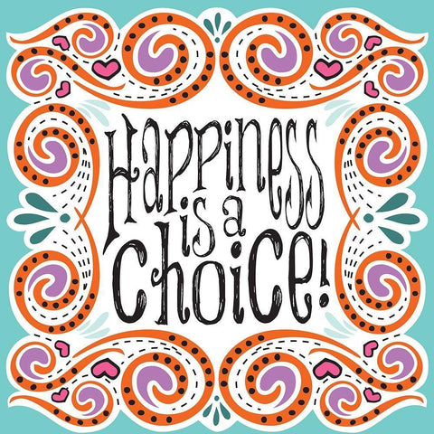 Whimsical Choice Black Ornate Wood Framed Art Print with Double Matting by Hogan, Melody