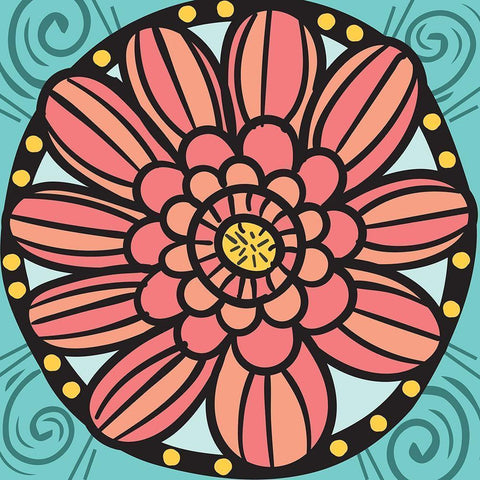 Whimsical Blossom 1 Gold Ornate Wood Framed Art Print with Double Matting by Hogan, Melody