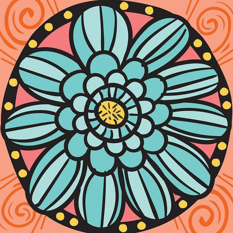 Whimsical Blossom 2 Gold Ornate Wood Framed Art Print with Double Matting by Hogan, Melody