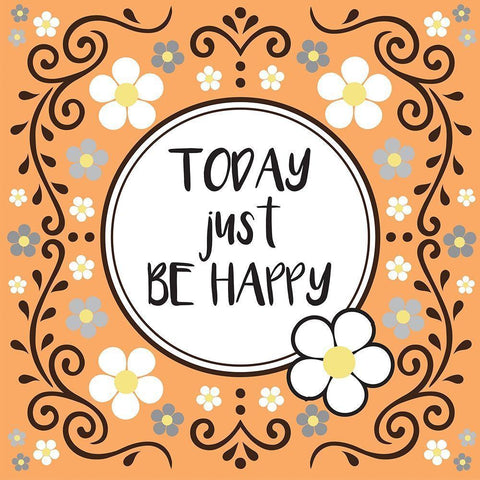 Whimsical Today Black Ornate Wood Framed Art Print with Double Matting by Hogan, Melody