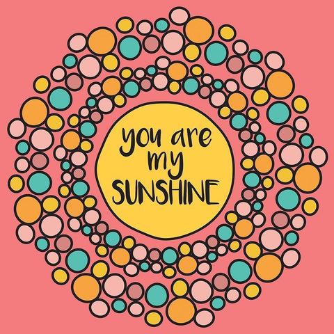 Whimsical Sunshine Black Modern Wood Framed Art Print by Hogan, Melody