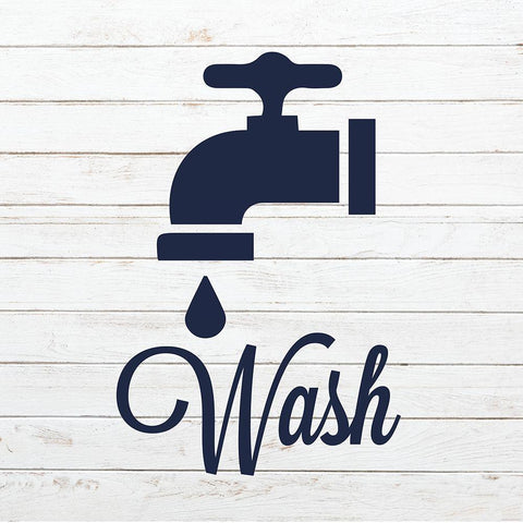 Laundry Wash 1 Gold Ornate Wood Framed Art Print with Double Matting by Hogan, Melody