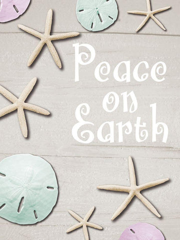 Peace On Earth Black Ornate Wood Framed Art Print with Double Matting by Hogan, Melody
