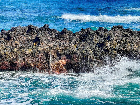 Onomea Cleanse White Modern Wood Framed Art Print with Double Matting by Nebula, Melissa