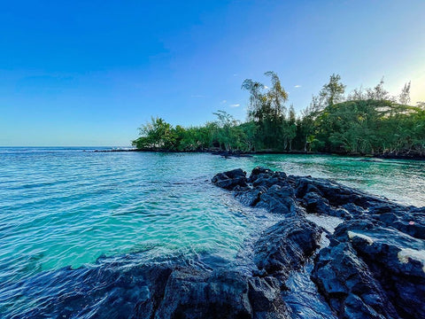 Rise And Cool White Modern Wood Framed Art Print with Double Matting by Nebula, Melissa