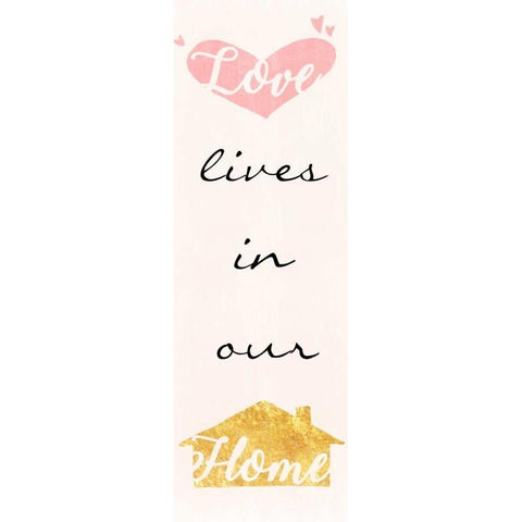 Loving Home Black Modern Wood Framed Art Print by Prime, Marcus