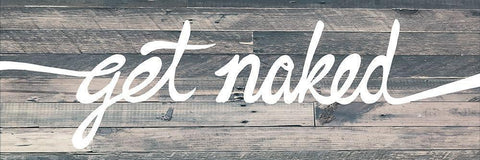 Get Naked White Modern Wood Framed Art Print with Double Matting by Prime, Marcus