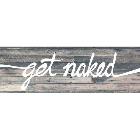 Get Naked White Modern Wood Framed Art Print by Prime, Marcus