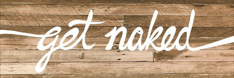 Get Naked 2 White Modern Wood Framed Art Print with Double Matting by Prime, Marcus