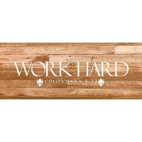 Work Hard Black Modern Wood Framed Art Print by Prime, Marcus