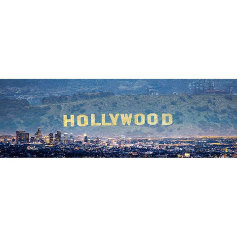 Hollywood White Modern Wood Framed Art Print by Prime, Marcus