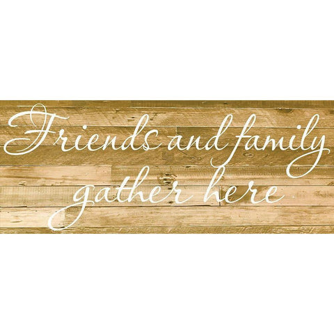Family Gather Black Modern Wood Framed Art Print with Double Matting by Prime, Marcus