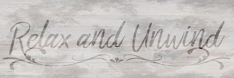 Relax and Unwind White Modern Wood Framed Art Print with Double Matting by Prime, Marcus