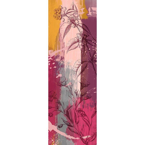 Flower Wine 2 Black Modern Wood Framed Art Print with Double Matting by Prime, Marcus