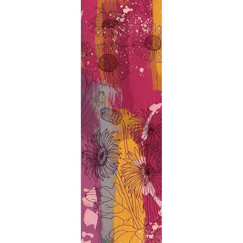 Flower Wine 3 White Modern Wood Framed Art Print by Prime, Marcus