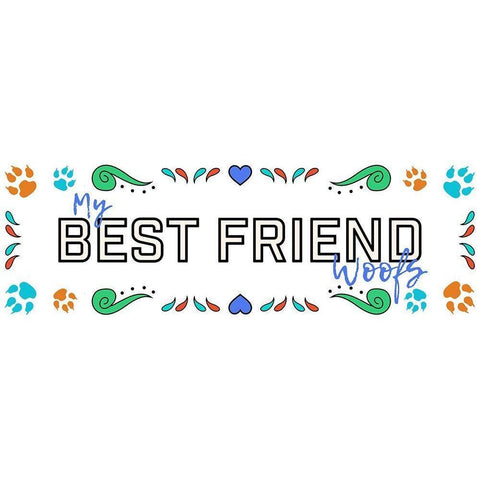 Sugar Best Friend 2 Black Modern Wood Framed Art Print by Prime, Marcus