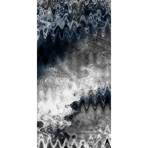Indigo Sonic 2 Black Modern Wood Framed Art Print by Prime, Marcus
