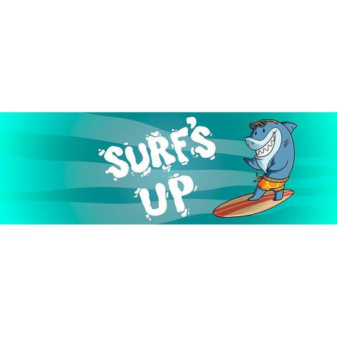 Surfs Up 2 White Modern Wood Framed Art Print by Prime, Marcus