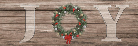 Holiday Joy White Modern Wood Framed Art Print with Double Matting by Prime, Marcus