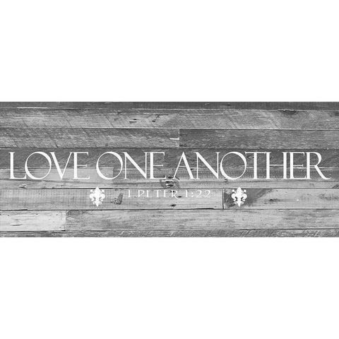 Love All BW White Modern Wood Framed Art Print by Prime, Marcus