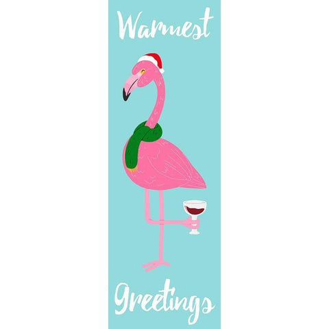 Warmest Greetings 1 Black Modern Wood Framed Art Print with Double Matting by Prime, Marcus