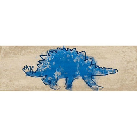 Paint Splashed Dino 2 Gold Ornate Wood Framed Art Print with Double Matting by Prime, Marcus