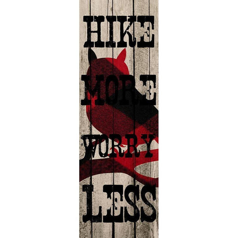 Hike More 1 Black Modern Wood Framed Art Print by Prime, Marcus