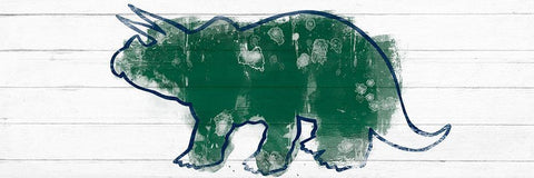 Kiddie Dino 1 Black Ornate Wood Framed Art Print with Double Matting by Prime, Marcus