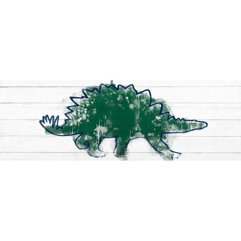 Kiddie Dino 2 Black Modern Wood Framed Art Print with Double Matting by Prime, Marcus