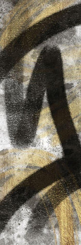 Striking Marks Neutral 2 Black Ornate Wood Framed Art Print with Double Matting by Prime, Marcus