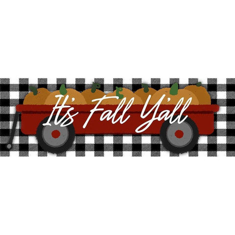 Its Fall Yall Gold Ornate Wood Framed Art Print with Double Matting by Prime, Marcus